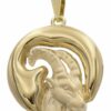 trendor Sternzeichenanhänger Steinbock Sternzeichen Gold 333 (8 Karat) Ø 21 mm