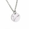 Silberkettenstore Kette mit Anhänger Runde Erbskette 2mm mit Anhänger Sternzeichen FISCHE - 925 Silber