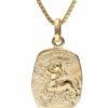trendor Kette mit Anhänger Schütze Sternzeichen Gold 333 mit vergoldeter Silberkette