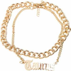 URBAN CLASSICS Schmuckset Accessoires Zodiac Golden Anklet (1-tlg)