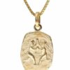 trendor Kette mit Anhänger Zwilling Sternzeichen Gold 333 mit vergoldeter Silberkette