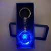 Stelby Schlüsselanhänger Krebs Sternzeichen Schlüsselanhänger LED Multicolor mit Geschenkbox