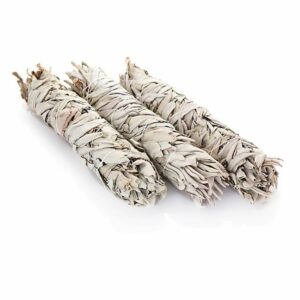 NKlaus Räucherstäbchen-Halter 3x Xxl Weißer Salbei White Sage Smudge Stick 24cm