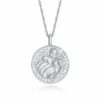 Elli Kette mit Anhänger Sternzeichen Wassermann Astro Münze 925 Silber