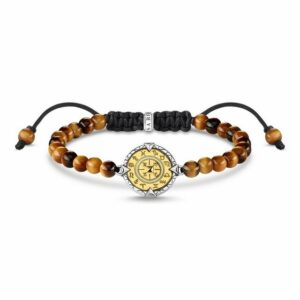 THOMAS SABO Silberarmband Elemente der Natur Tigerauge