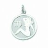 Adelia´s Kette mit Anhänger 925 Silber Sternzeichen Anhänger Jungfrau Ø 15