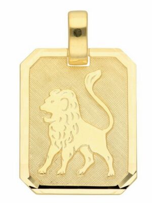 Adelia´s Kettenanhänger 333 Gold Sternzeichen Anhänger Löwe
