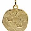 trendor Sternzeichenanhänger Sternzeichen- Waage 333 Gold 20 mm