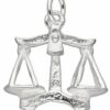 Adelia´s Kettenanhänger 925 Silber Sternzeichen Anhänger Waage