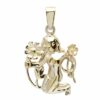 OSTSEE-SCHMUCK Kettenanhänger - Tierkreiszeichen Jungfrau - Gold 585/000 -