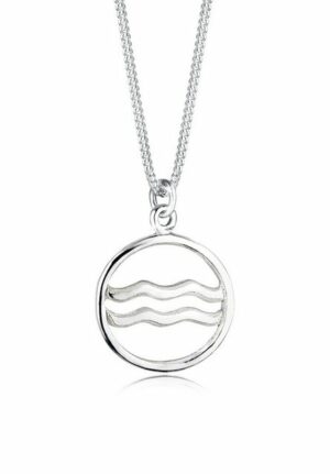 Elli Kette mit Anhänger Sternzeichen Wassermann Astro 925 Sterling Silber