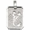 Schmuck Krone Kettenanhänger Anhänger Sternzeichen Skorpion aus 925 Silber teilmattiert Horoskop