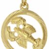 trendor Sternzeichenanhänger Sternzeichen Krebs 333 Gold Ø 16 mm