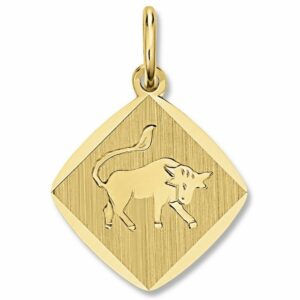 ONE ELEMENT Sternzeichenanhänger Stier Sternzeichen Anhänger aus 333 Gelbgold