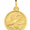 Adelia´s Kettenanhänger 333 Gold Sternzeichen Anhänger Krebs Ø 11
