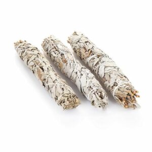 NKlaus Räucherstäbchen-Halter 3x Xl Weißer Salbei Smudge Sticks 65g Natur Salvia