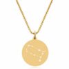 Timando Kette mit Anhänger Sternzeichen Sternbild Symbol Zwilling in goldfarben