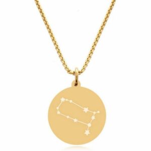 Timando Kette mit Anhänger Sternzeichen Sternbild Symbol Zwilling in goldfarben