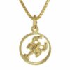 trendor Kette mit Anhänger Sternzeichen Krebs 333 Gold + goldplattierte