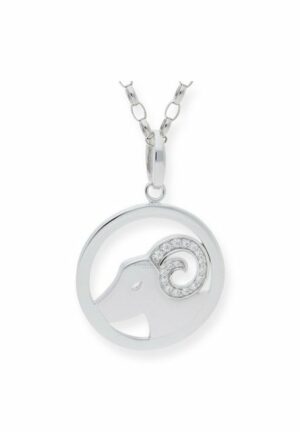 JuwelmaLux Silberkette Halskette silber mit Sternzeichen Anhänger Widder
