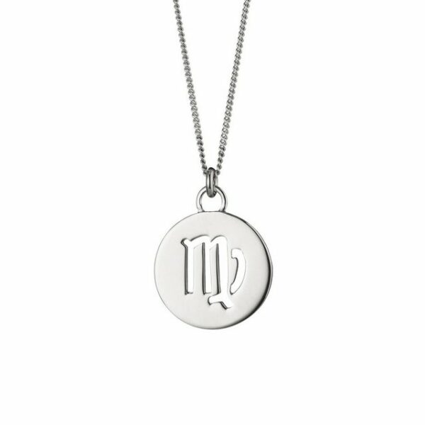 CAÏ Kette mit Anhänger Jungfrau Sternzeichen 925/- Sterling Silber rhodiniert