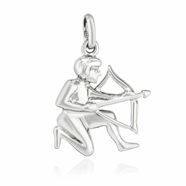 NKlaus Kettenanhänger Kettenanhänger Schütze Sternzeichen 925 Silber hochglanz 18x14mm Horos