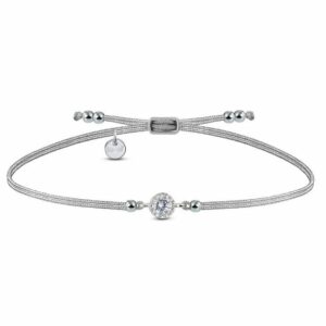 iz-el Armband Armband Silber Zirkonia Solitär - TAUTROPFEN