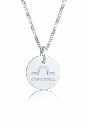 Elli Kette mit Anhänger Sternzeichen Waage Astro Symbol Matt 925 Silber