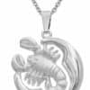 trendor Kette mit Anhänger Skorpion Sternzeichen mit 925 Silber