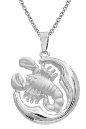 trendor Kette mit Anhänger Skorpion Sternzeichen mit 925 Silber