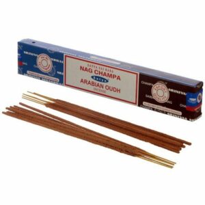 Puckator Duftkerze 01302 Satya Nag Champa & Arabischer Oudh Räucherstäbchen (pro Verpackung)