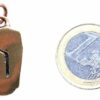 Kiss of Leather Kettenanhänger Rune Runen Anhänger Bronze Buchstabe U Ur Uruz Auerochse Stärke