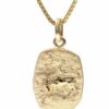 trendor Kette mit Anhänger Stier Sternzeichen Gold 333 / 8K mit vergoldeter Silberkette
