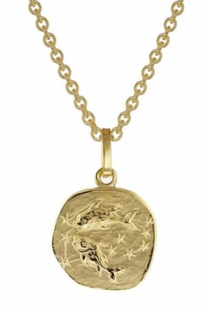 trendor Kette mit Anhänger Sternzeichen für Fische Gold 333 Anhänger +