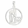 NKlaus Kettenanhänger 21mm Kettenanhänger Sternzeichen Wassermann 925 Silber glanz Anhänger