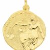Adelia´s Kettenanhänger 333 Gold Sternzeichen Anhänger Waage Ø 18