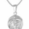 trendor Kette mit Anhänger Löwe Sternzeichen mit 925 Silber Ø 15 mm