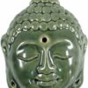 Guru-Shop Räucherstäbchen-Halter Räucherstäbchenhalter aus Keramik Buddhakopf..