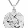 trendor Kette mit Anhänger Sternzeichen Waage Ø 20 mm und 925 Silber