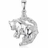 Materia Sternzeichenanhänger Stier / Taurus 21. Apr. – 20. Mai Zirkonia KA-471