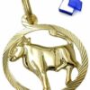 unbespielt Sternzeichenanhänger Kettenanhänger Anhänger Sternzeichen Stier aus 375 Gold 15 mm