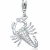 Nenalina Charm-Einhänger Anhänger Sternzeichen Skorpion Tier 925 Silber