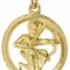 trendor Sternzeichenanhänger Sternzeichen Schütze 333 Gold Ø 16 mm