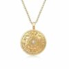 Elli Kette mit Anhänger Sternzeichen Kristalle 925er Silber
