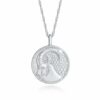 Elli Kette mit Anhänger Sternzeichen Steinbock Astro Münze 925 Silber