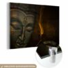MuchoWow Acrylglasbild Buddha - Gesicht - Weihrauch