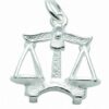 Adelia´s Kette mit Anhänger 925 Silber Sternzeichen Anhänger Waage