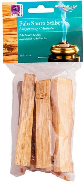 Berk Räucherstäbchen-Halter Palo Santo ganze Holzstäbe Berk HS-290 Räucherwerk 5 Pack zus. 25 H