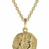 trendor Kette mit Anhänger Sternzeichen für Zwilling Gold 333 Anhänger + Kette