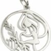 Gallay Sternzeichenanhänger 21mm Sternzeichen Jungfrau glänzend rhodiniert Silber 925